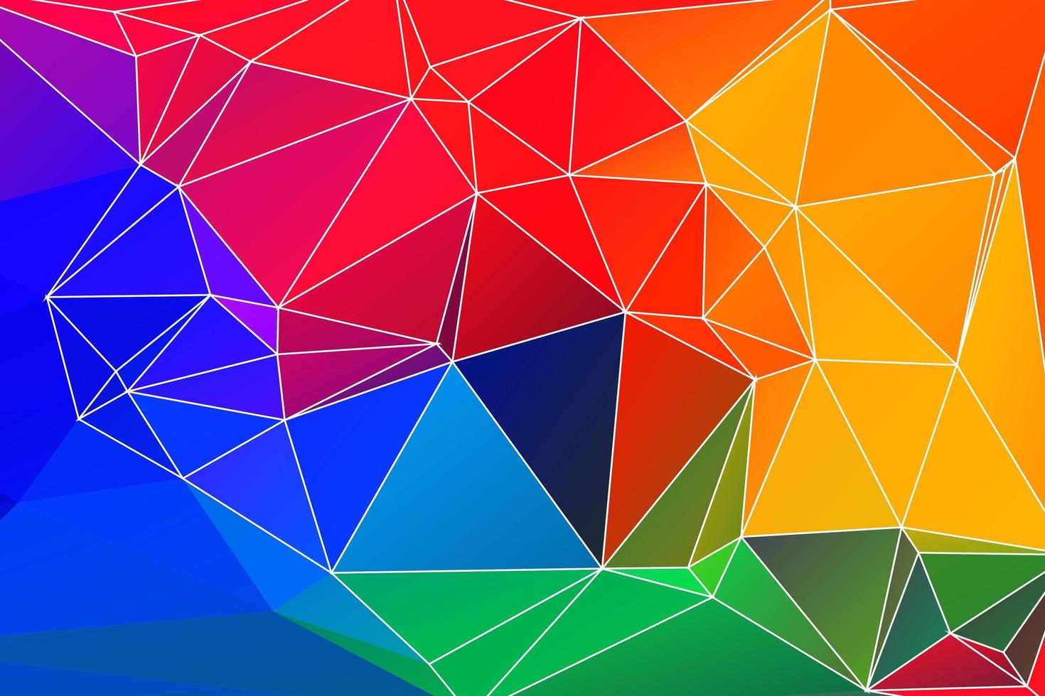 Colorful polygonal outline mosaic background vector