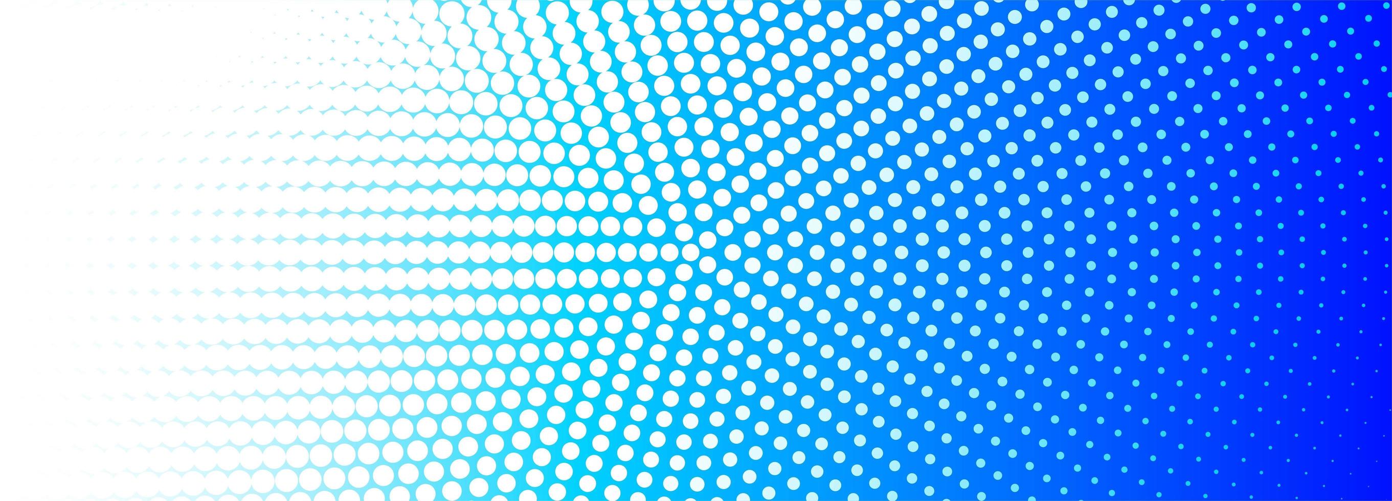 Circular blue and white dotted banner vector