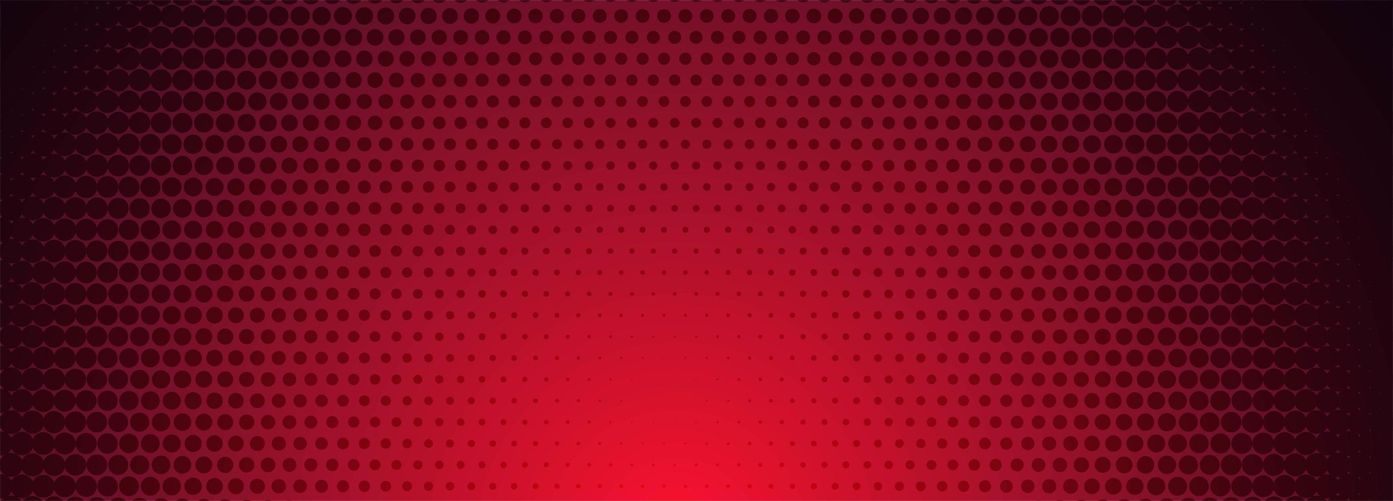 Red and black halftone pattern banner vector