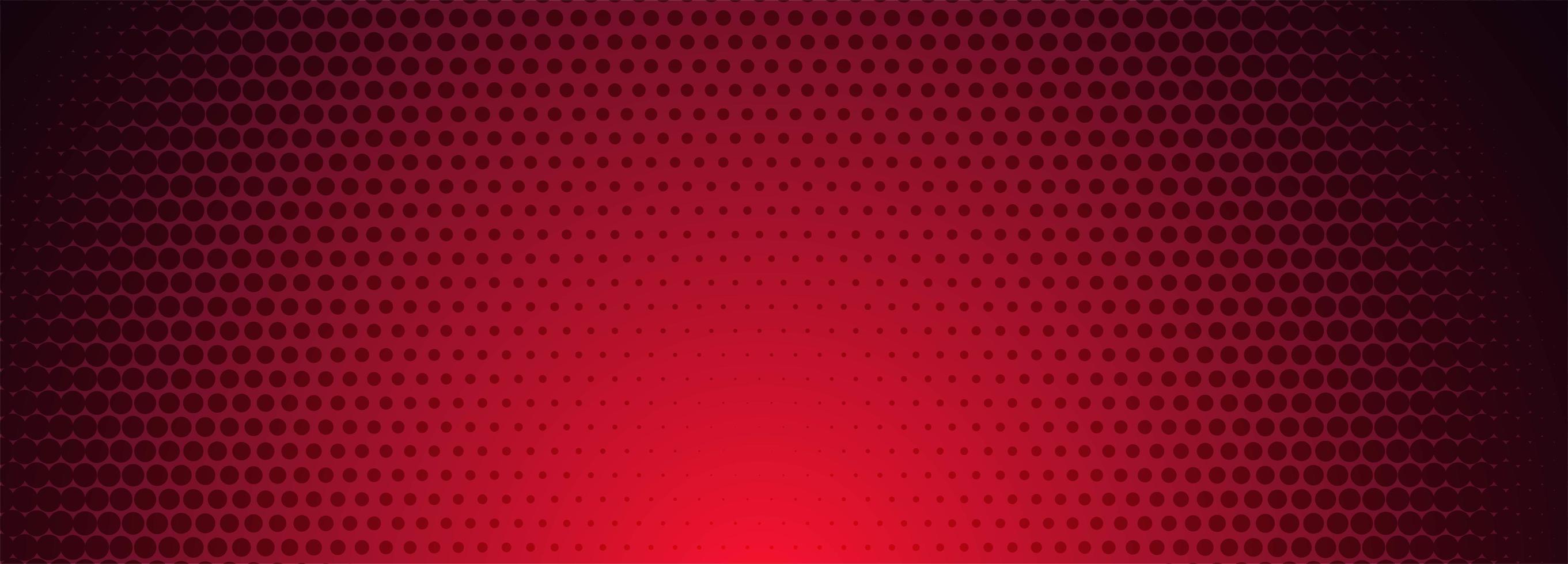 Red and black halftone pattern banner vector