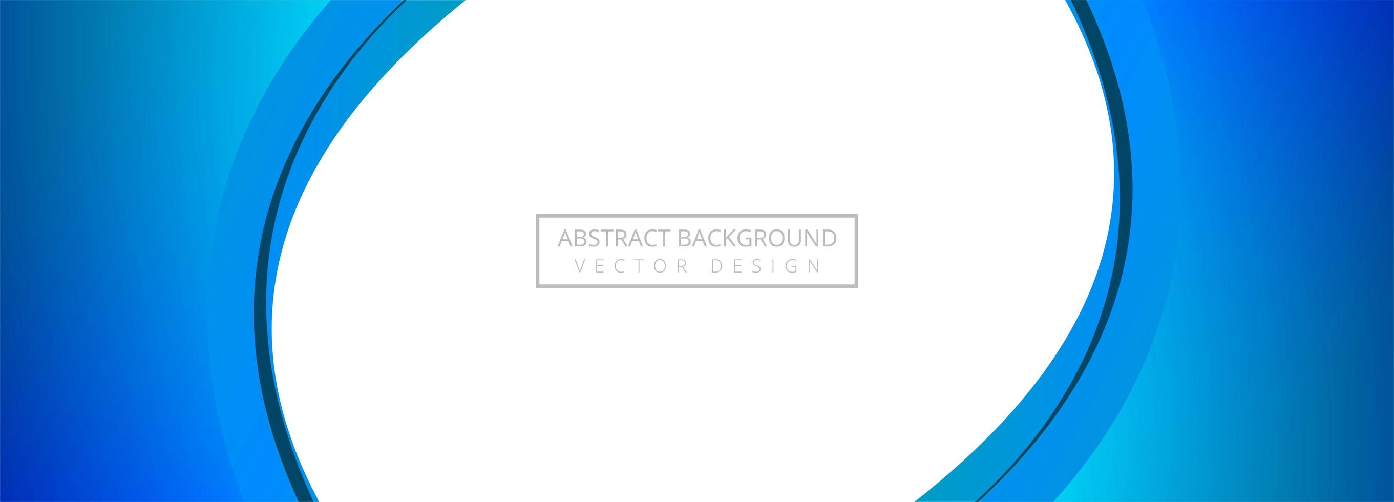 Abstract creative blue wave banner background vector