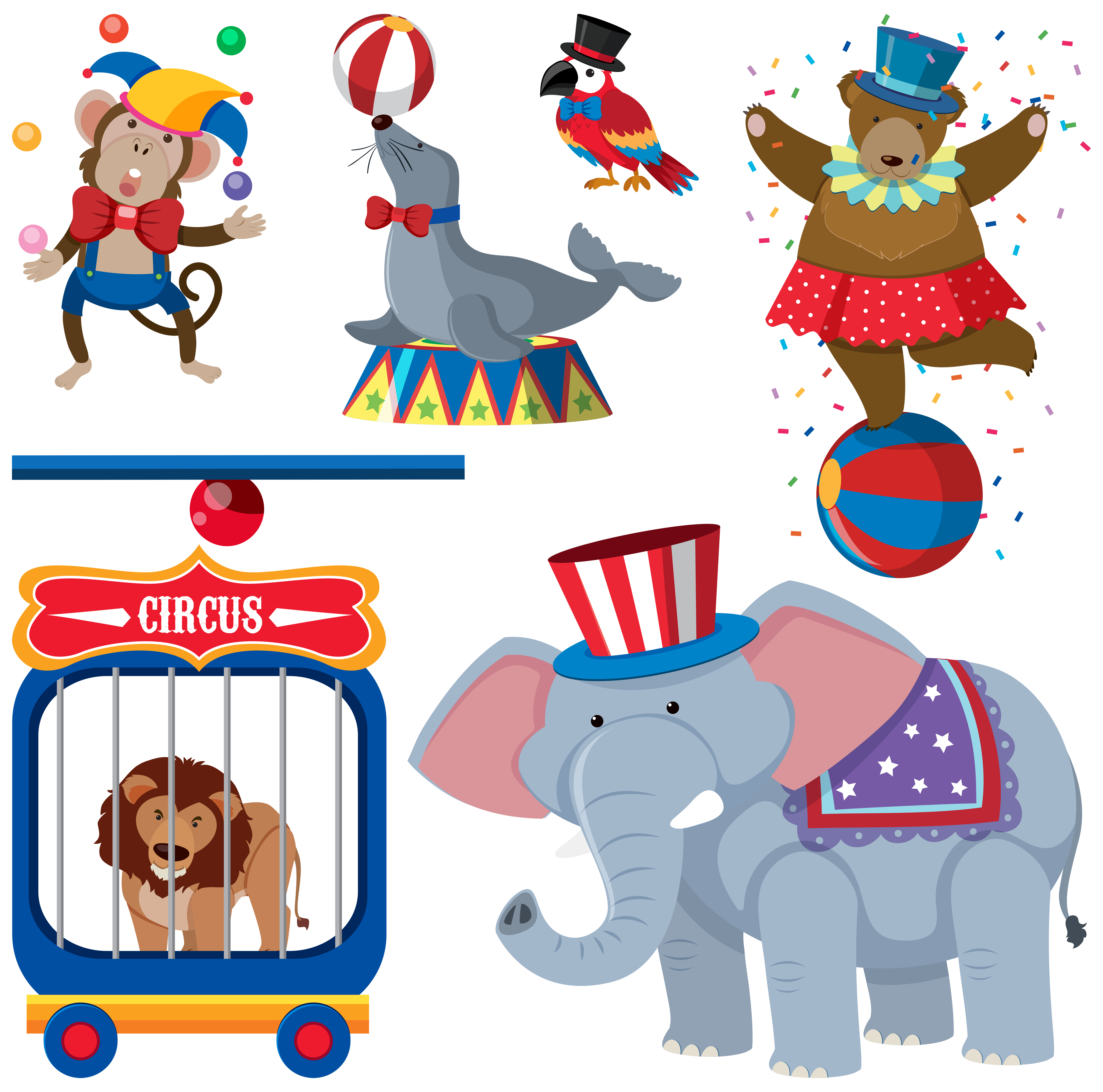 Circus Animal Clipart Clipart Panda Free Clipart Imag - vrogue.co