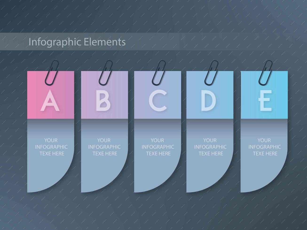 Infographic gradient template design vector