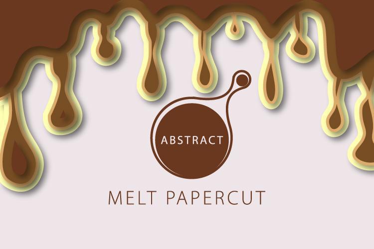 Abstract Background Chocolate Melt vector