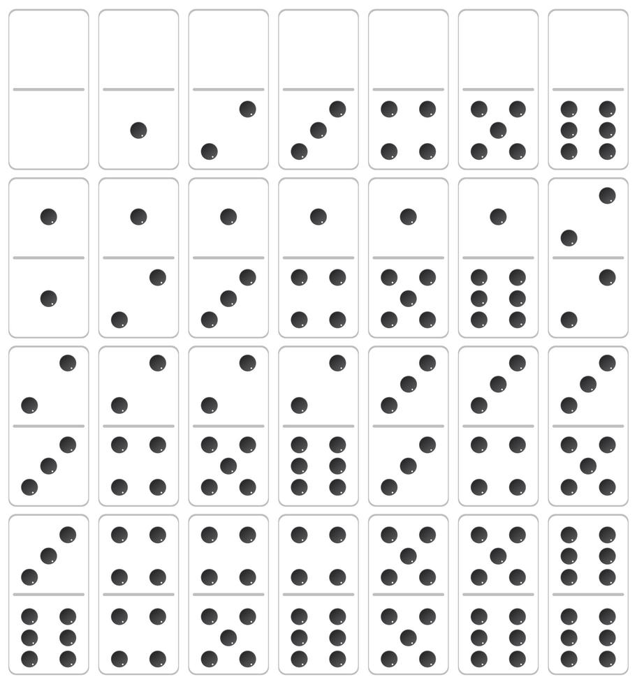 Un conjunto de dominó vector