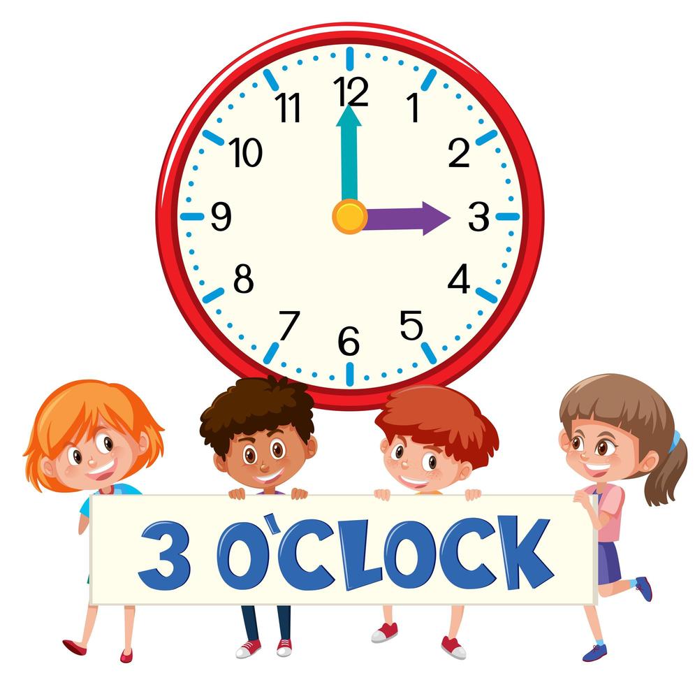 3 O clock And Students 695050 Vector Art At Vecteezy 3-o-clock-and-students-695050-vector-art-at-vecteezy