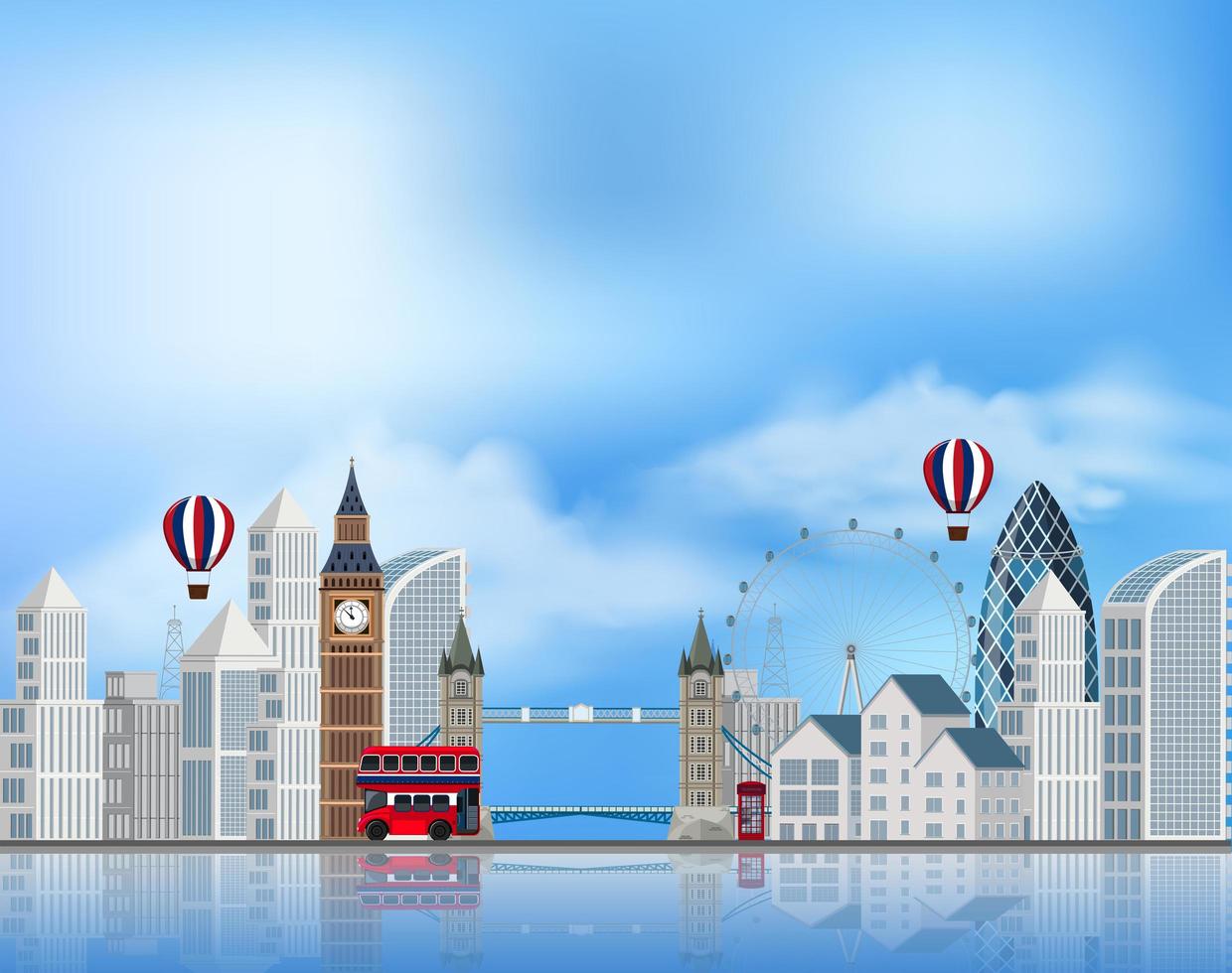 A Tourist Attraction in London vector