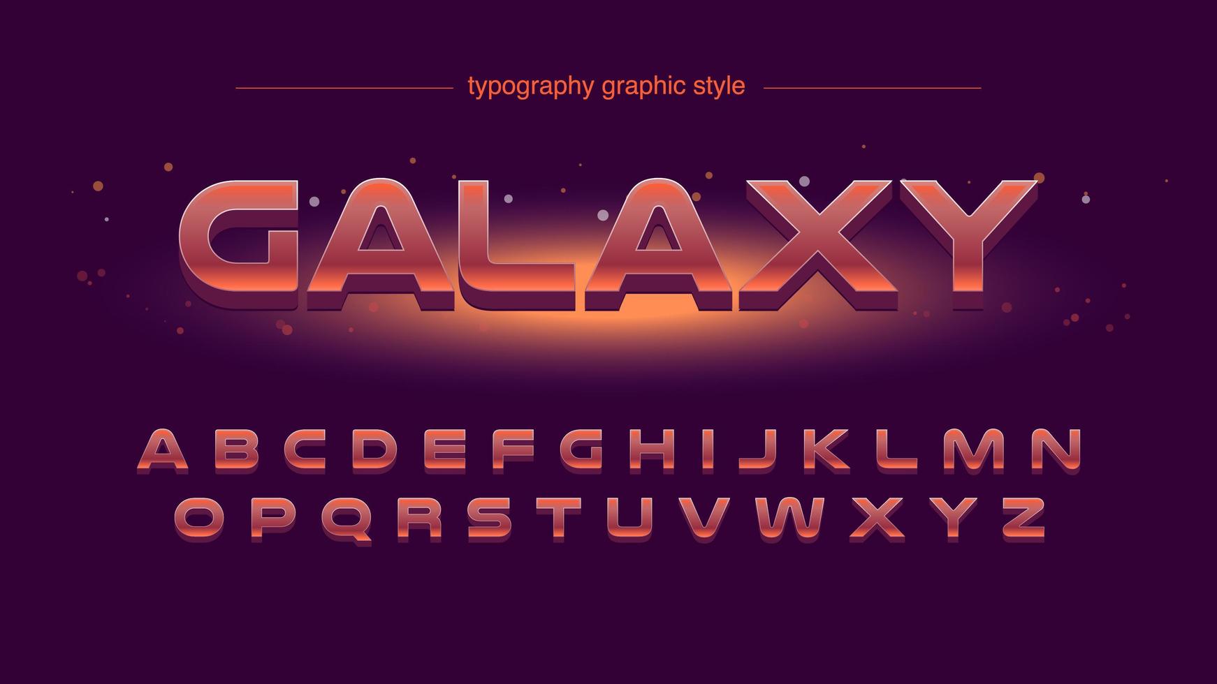 Futuristic Red Typography vector