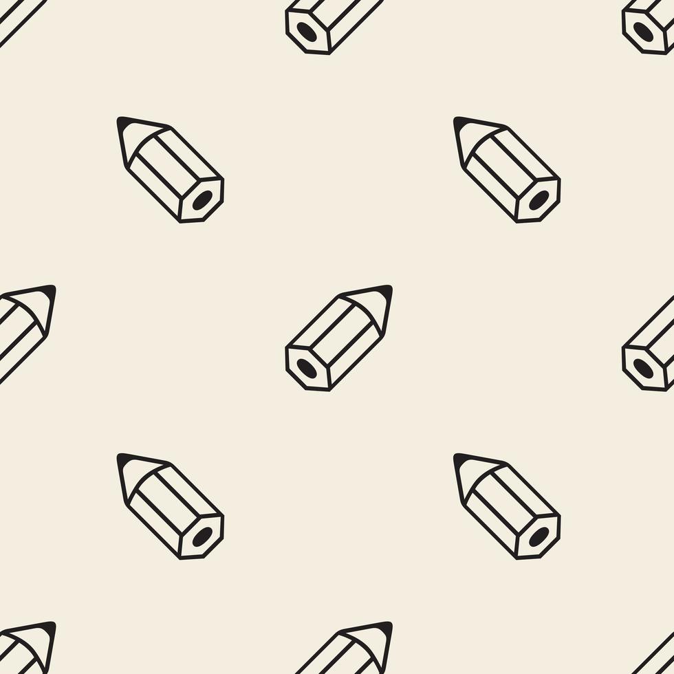 seamless monochrome pencil pattern background vector