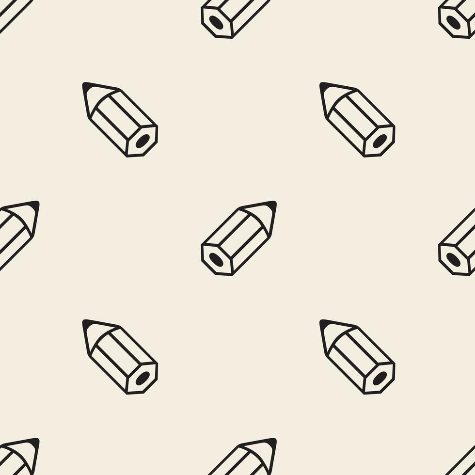 seamless monochrome pencil pattern background vector