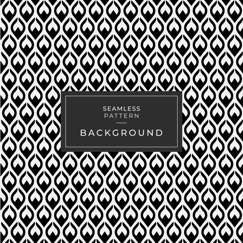 Classic abstract floral art petal seamless pattern vector