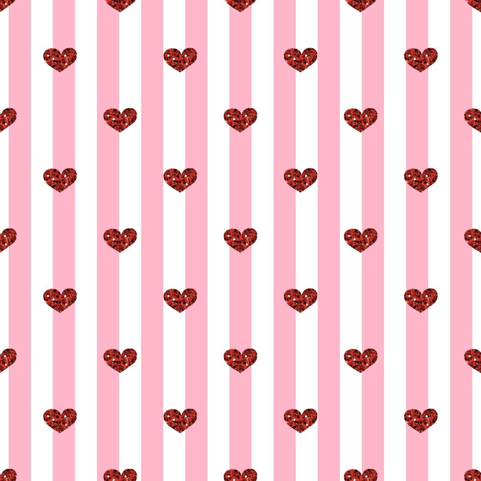 Seamless Heart Pattern Background vector