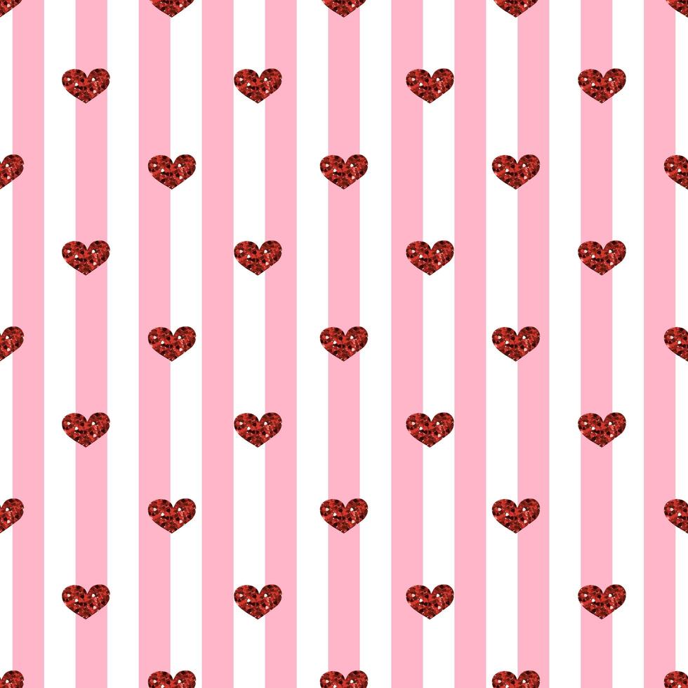 Seamless Heart Pattern Background vector