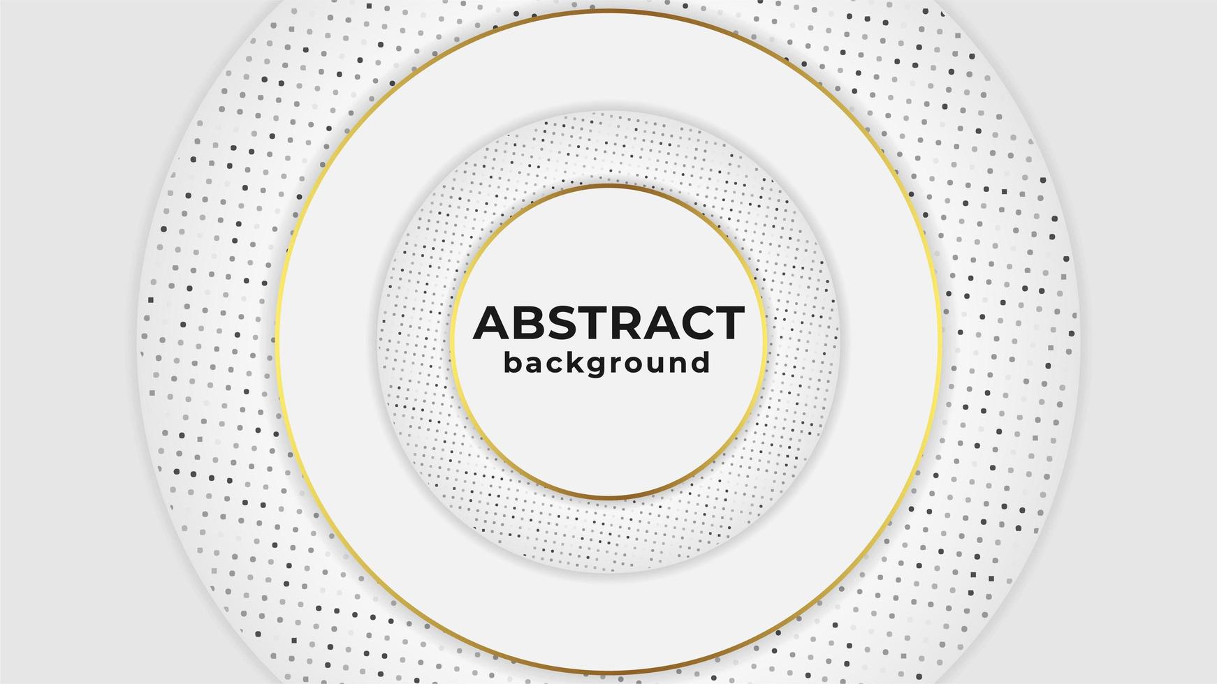 Modern Abstract Circular Background With Golden Detail vector