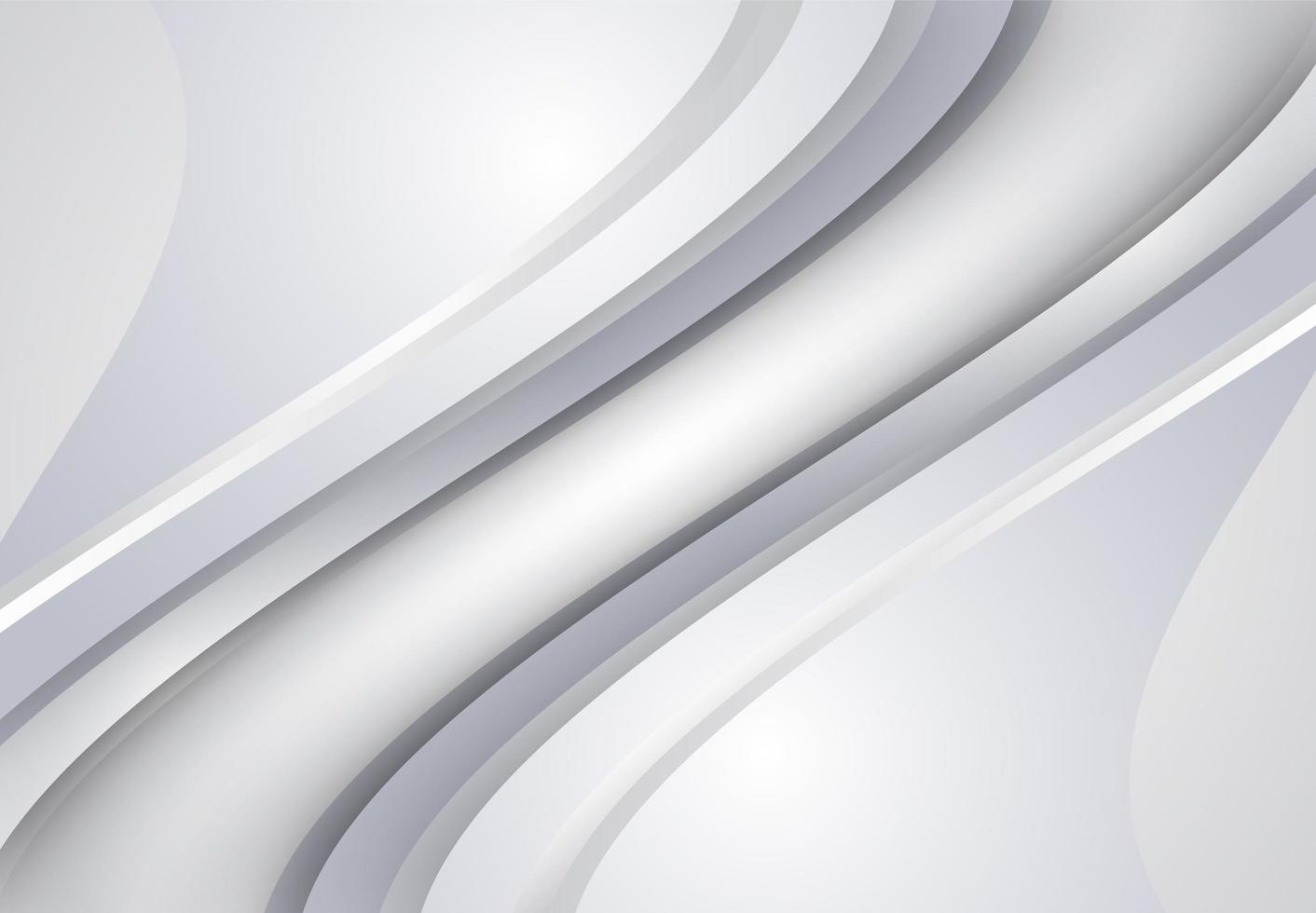 White and Gray  curve and wavy background  vector