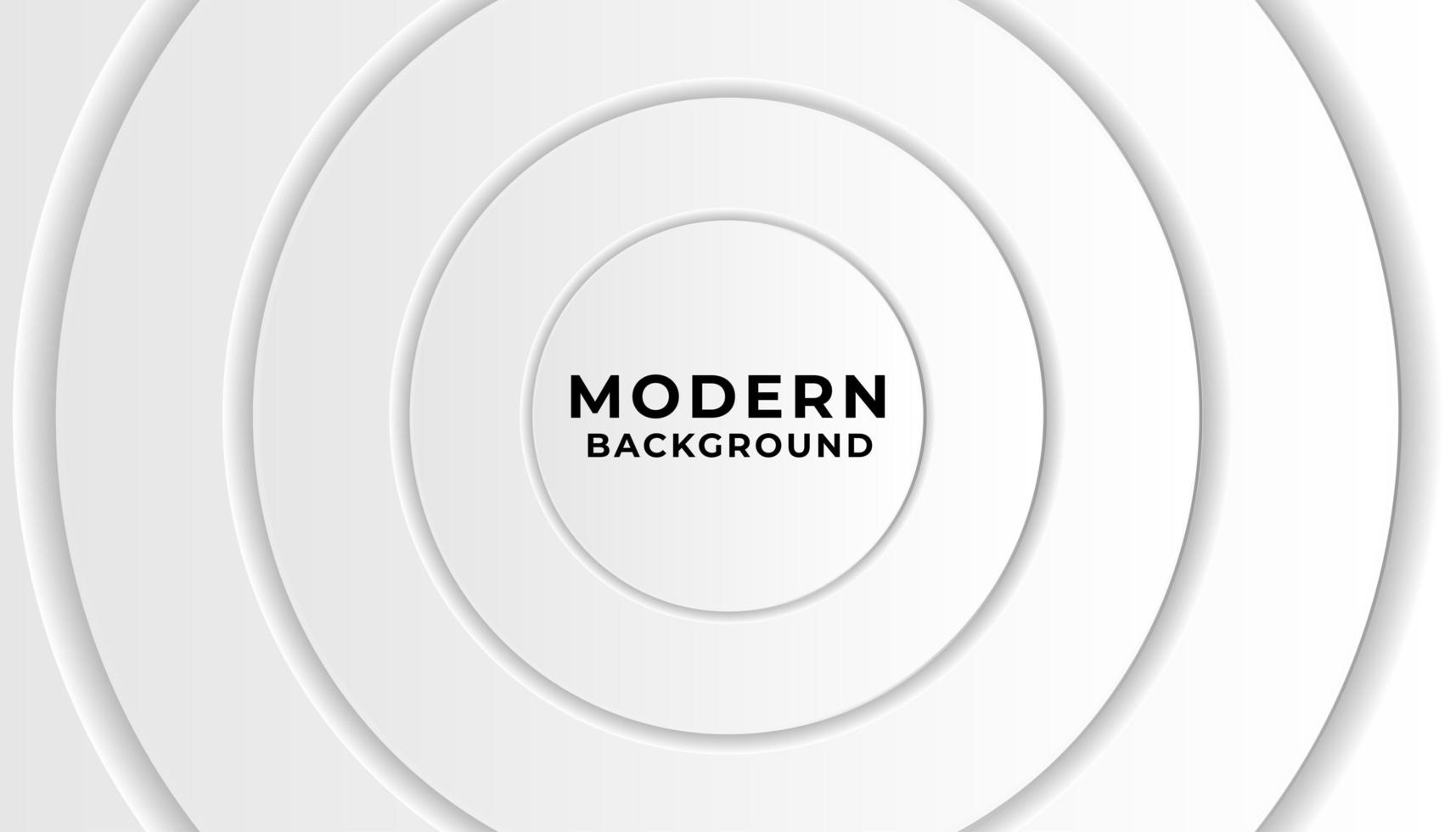 Fondo blanco moderno circular simple vector