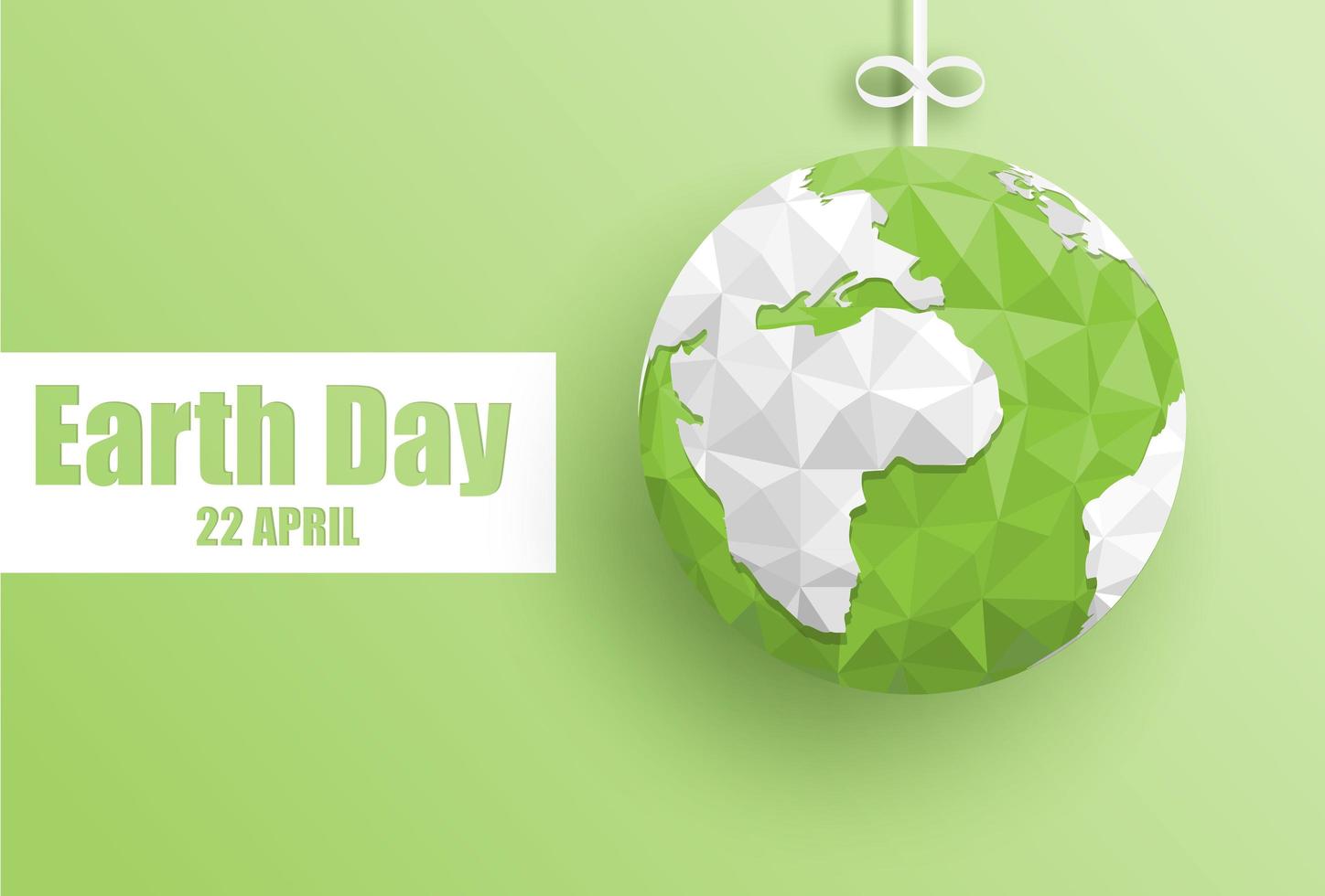 Happy earth day background  vector