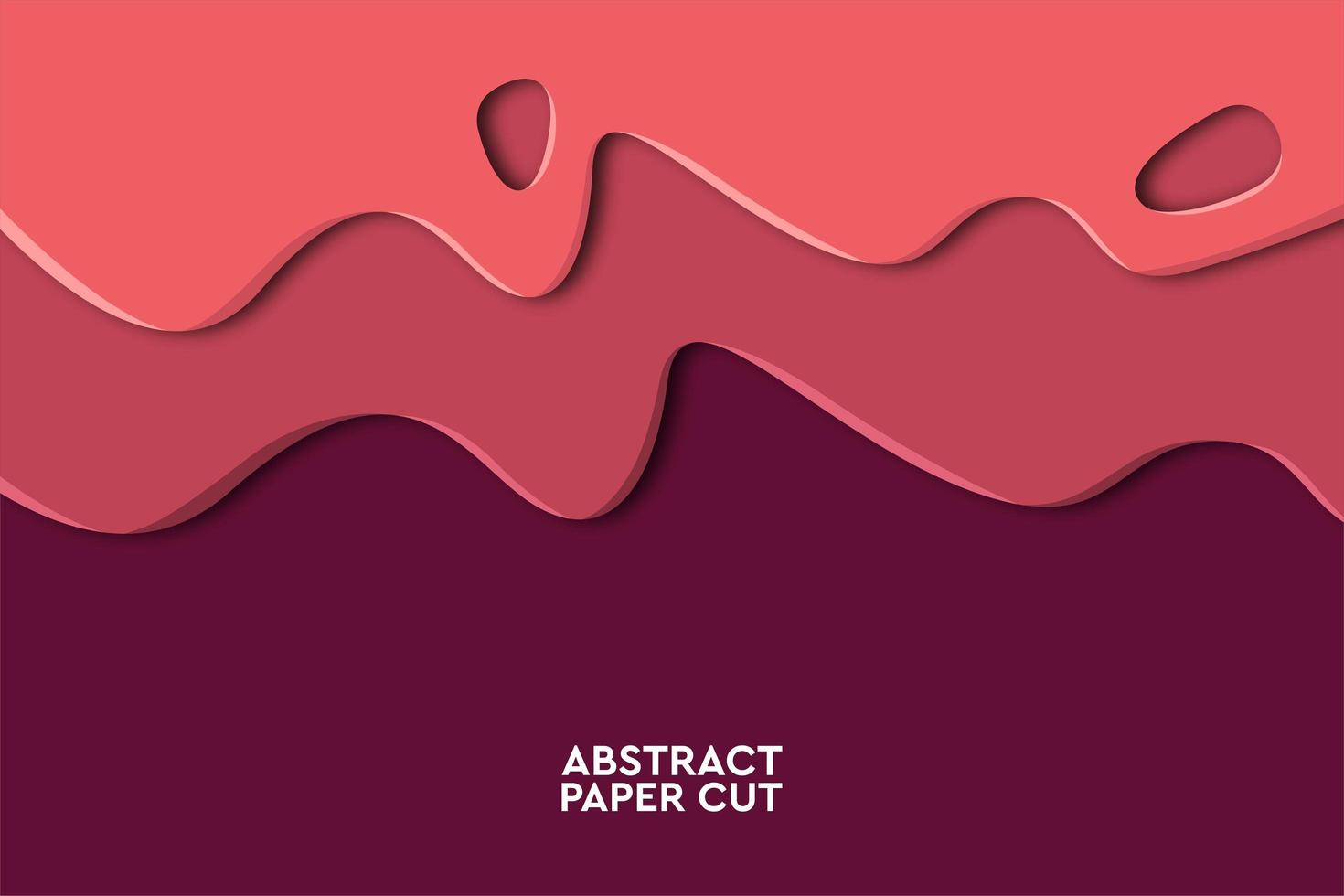 Pink maroon wave abstract geometric background  vector