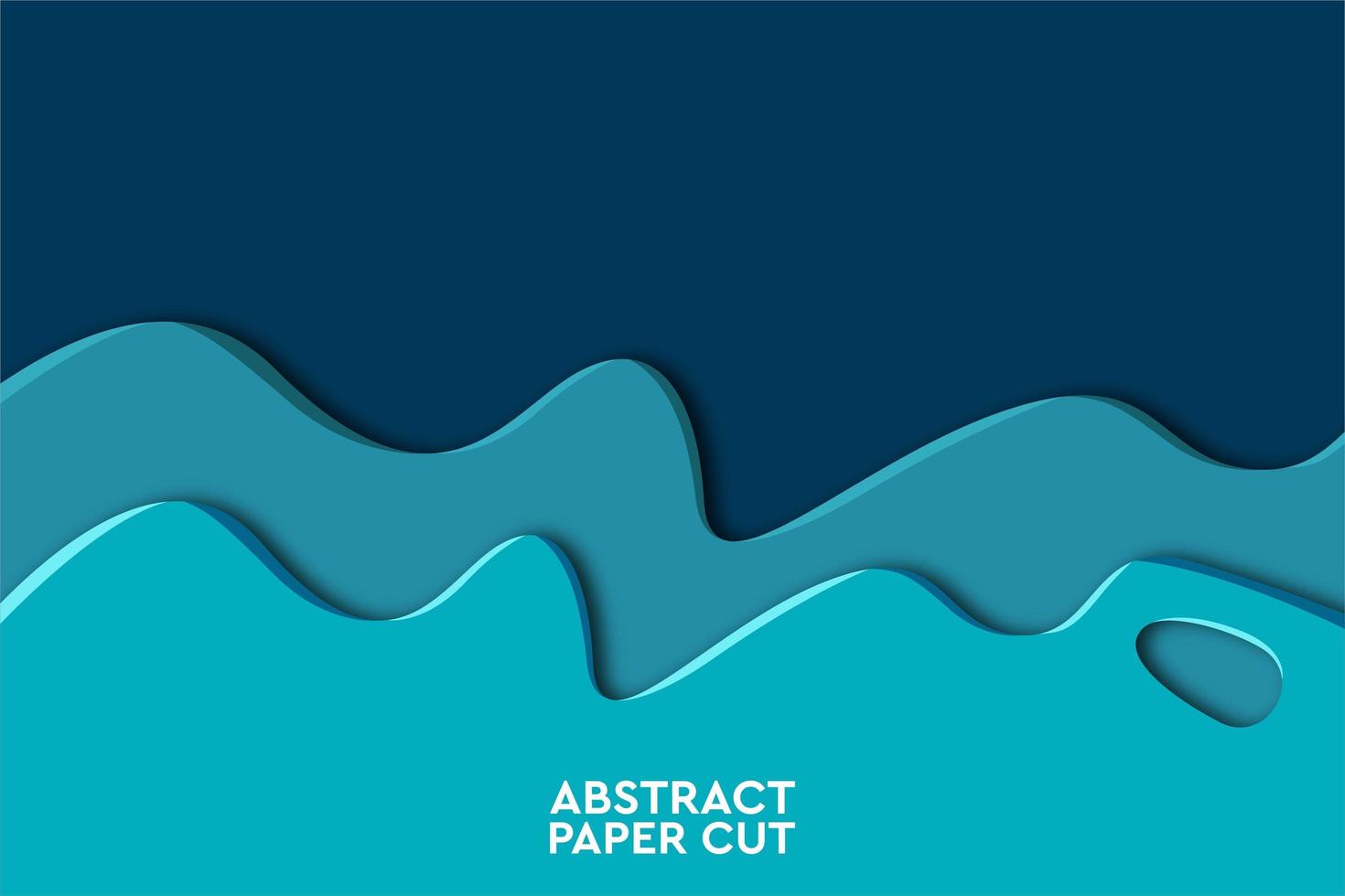 Blue wave abstract geometric background vector