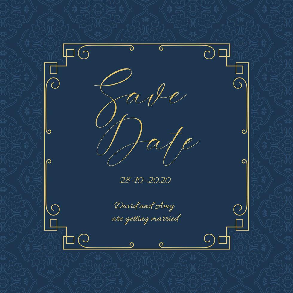 Elegant Save the date invitation design 695428 Vector Art at Vecteezy