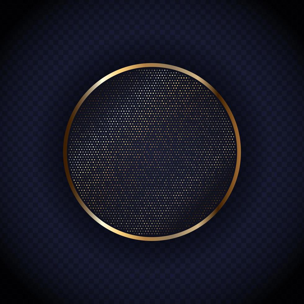 Metallic dotted circle frame design - Download Free Vectors, Clipart