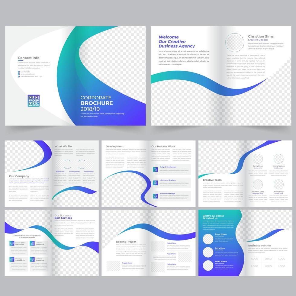 Business Profile Brochure Template vector