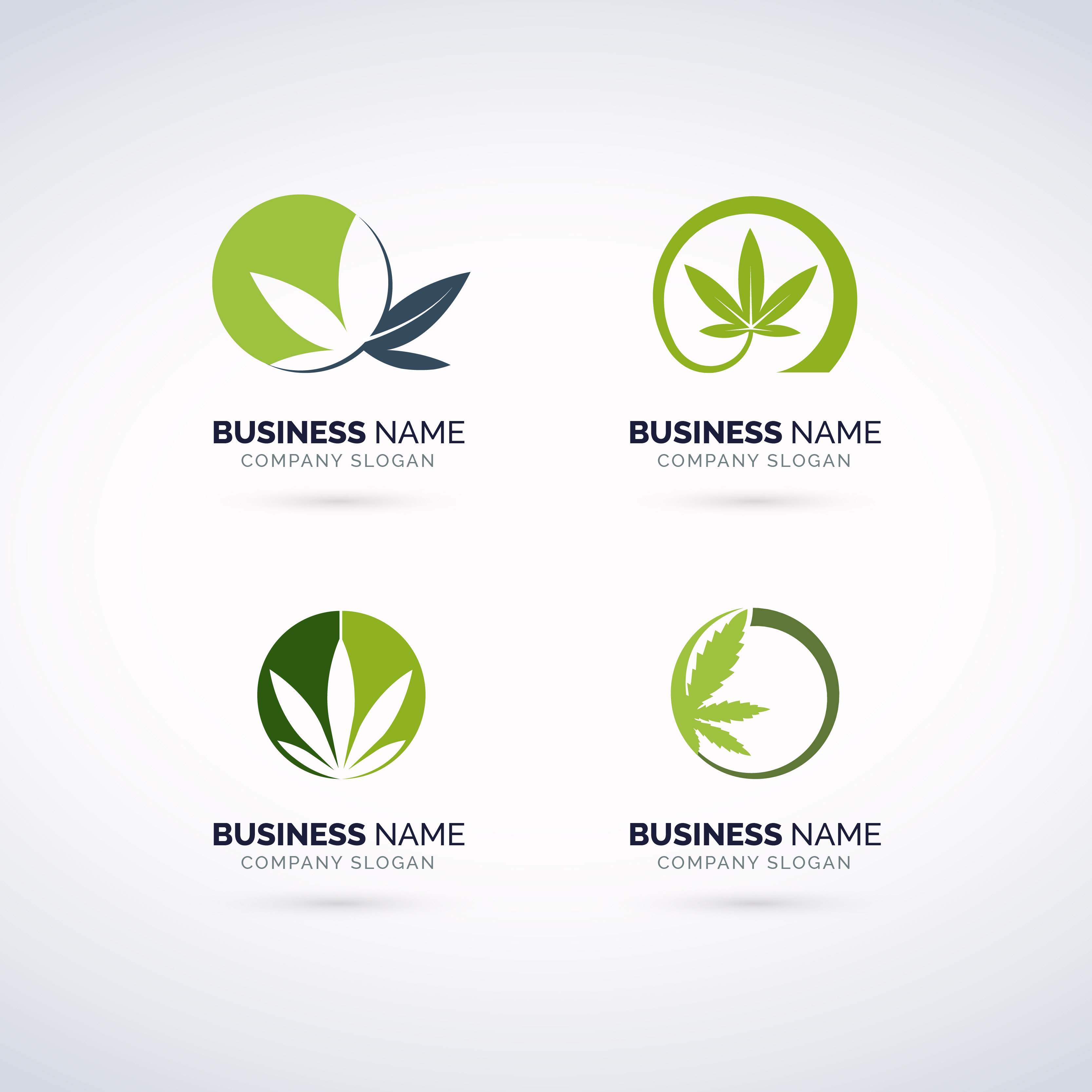Hemp Logo Set 695717 Vector Art at Vecteezy