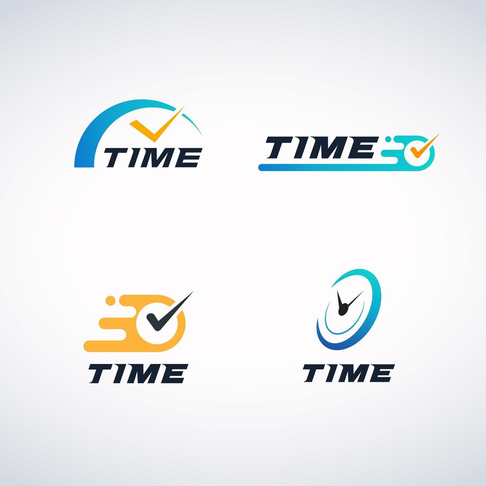 Logotipo de tiempo vector