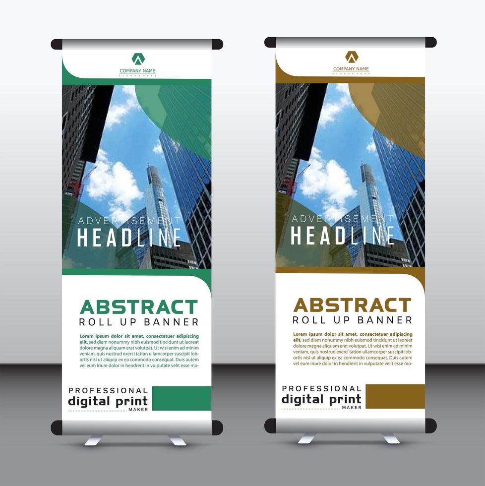 banner vertical corporativo vector