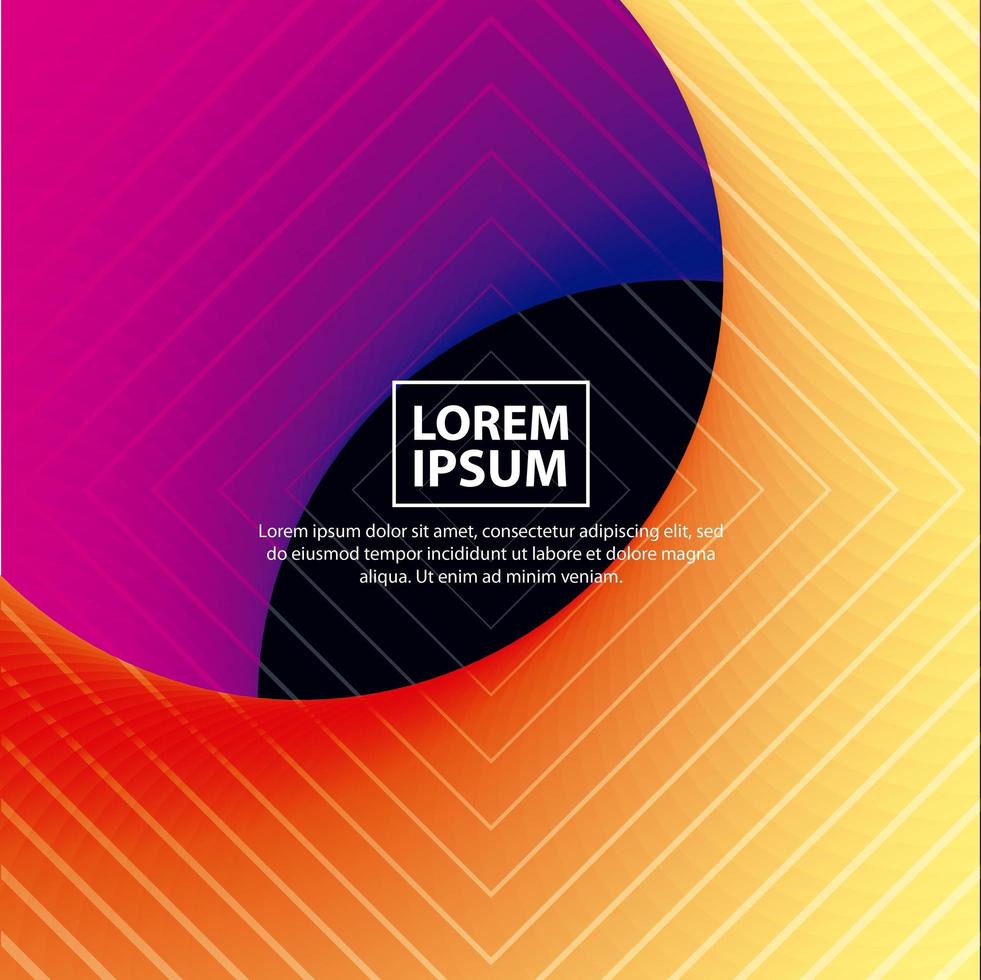 Gradient circular cover vector