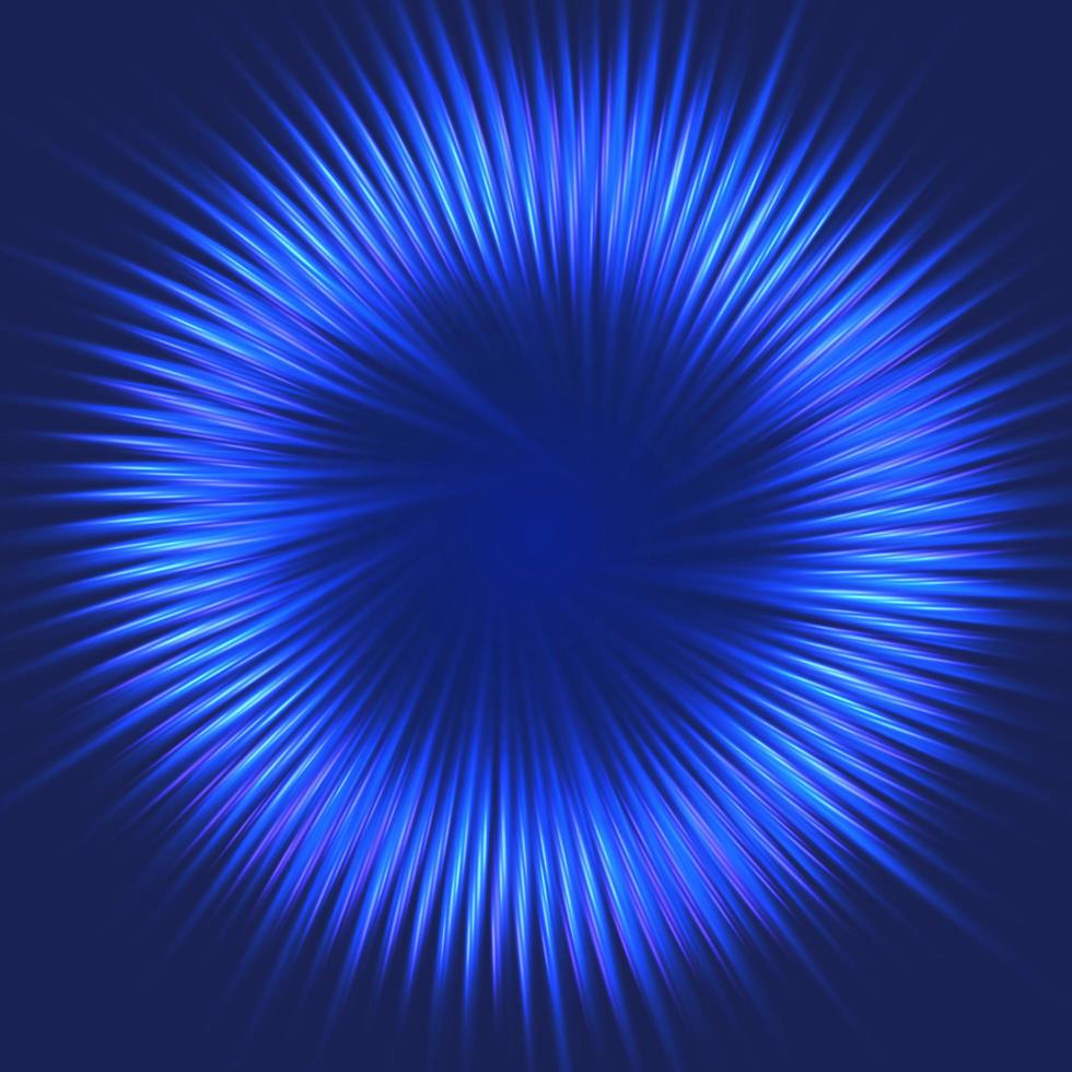 Abstract blue starburst design vector