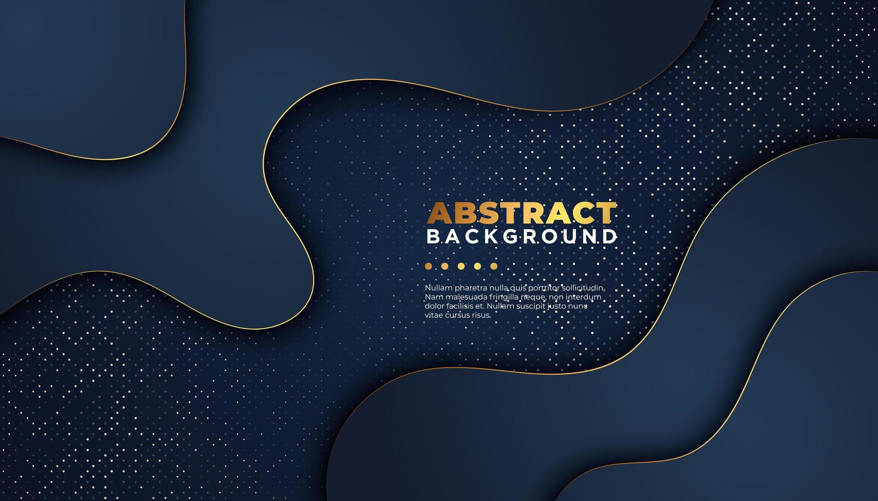 Dark abstract background with overlap layers. Luxury design concept. vector