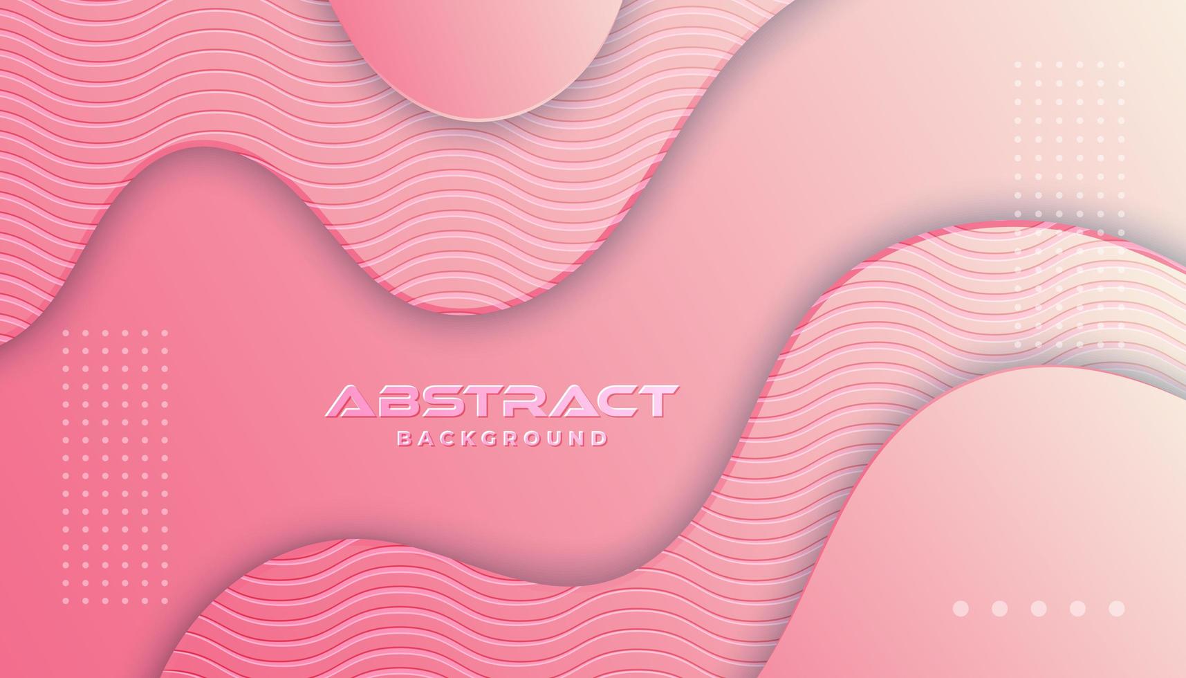 Pink Gradient Layered Curves Background  vector