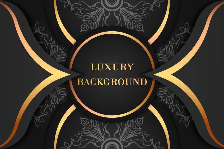 golden Black Luxury Background vector