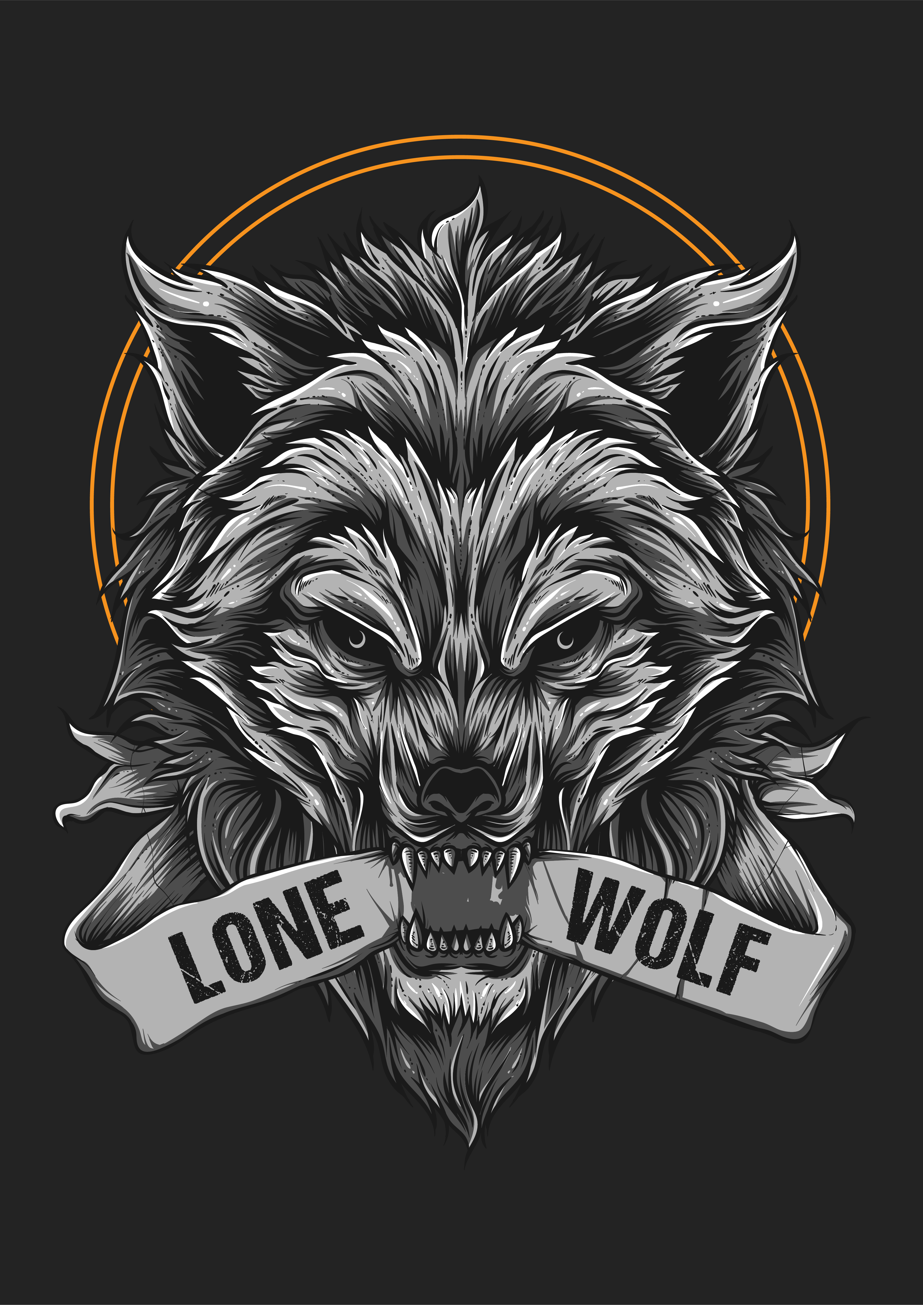 Angry Wolf Beast Face Illustration for Tshirt 696257 Vector Art at Vecteezy