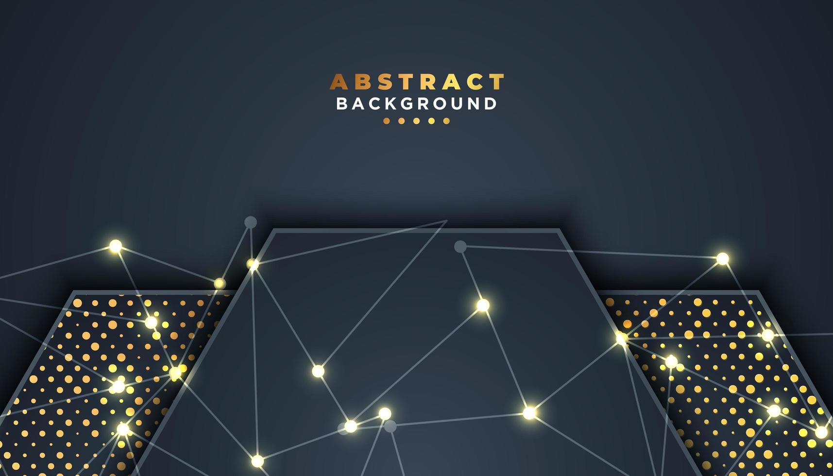 Dark Abstract Shapes Luxury Background  vector