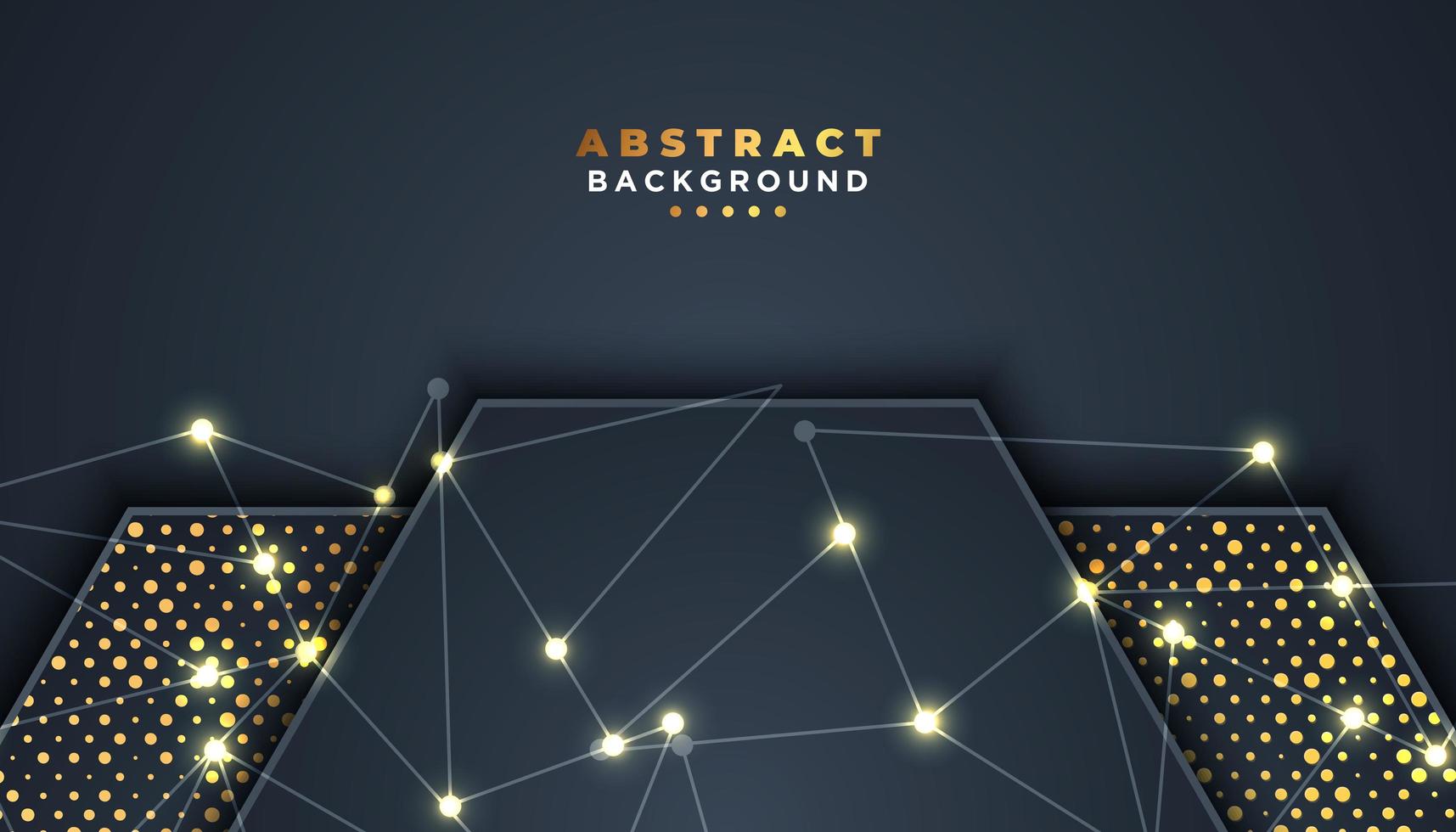 Dark Abstract Shapes Luxury Background  vector