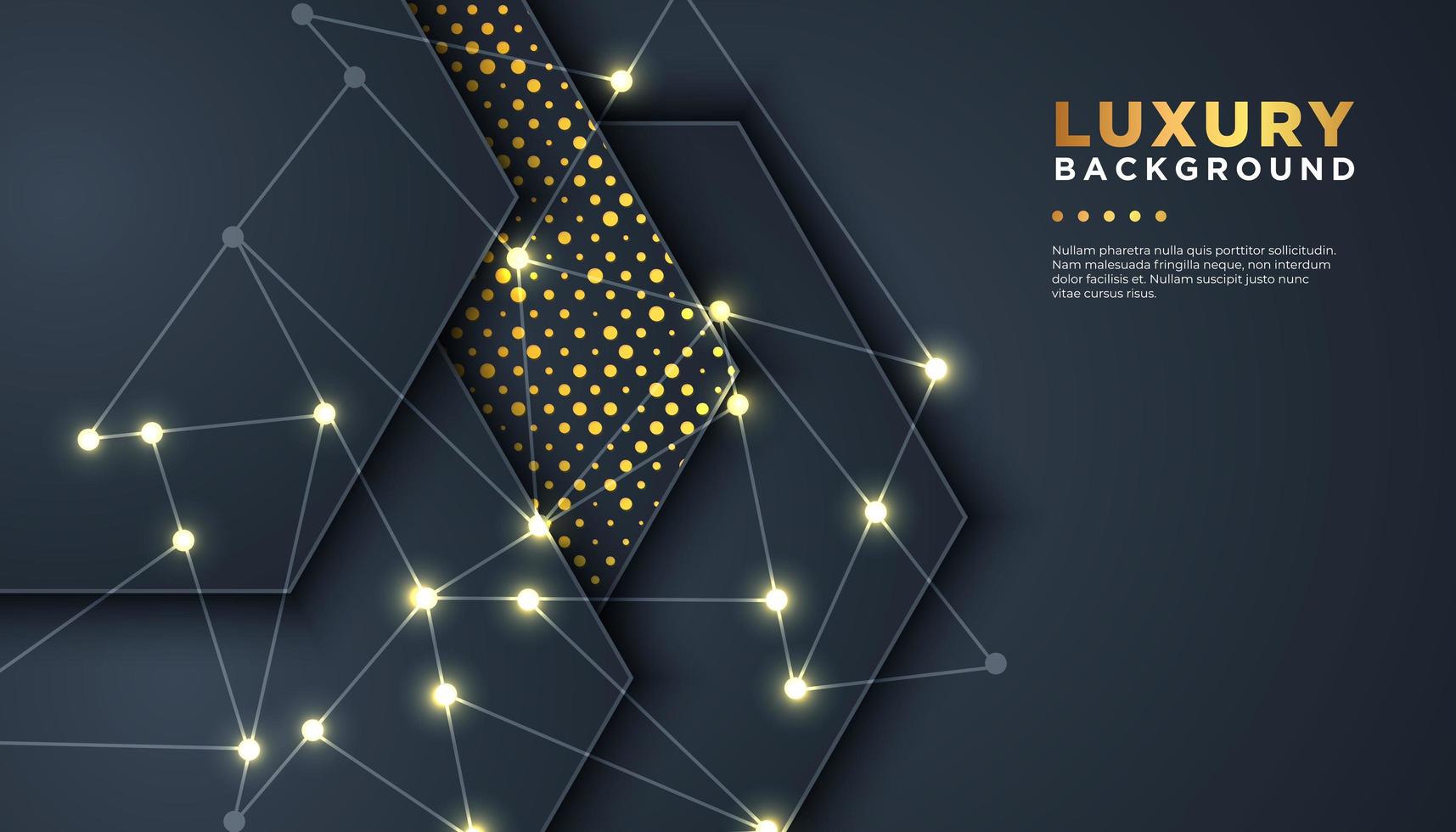 Abstract Luxury Dark Background with Overlapping Layers vector