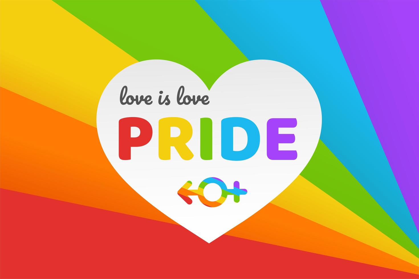 Happy Pride background vector