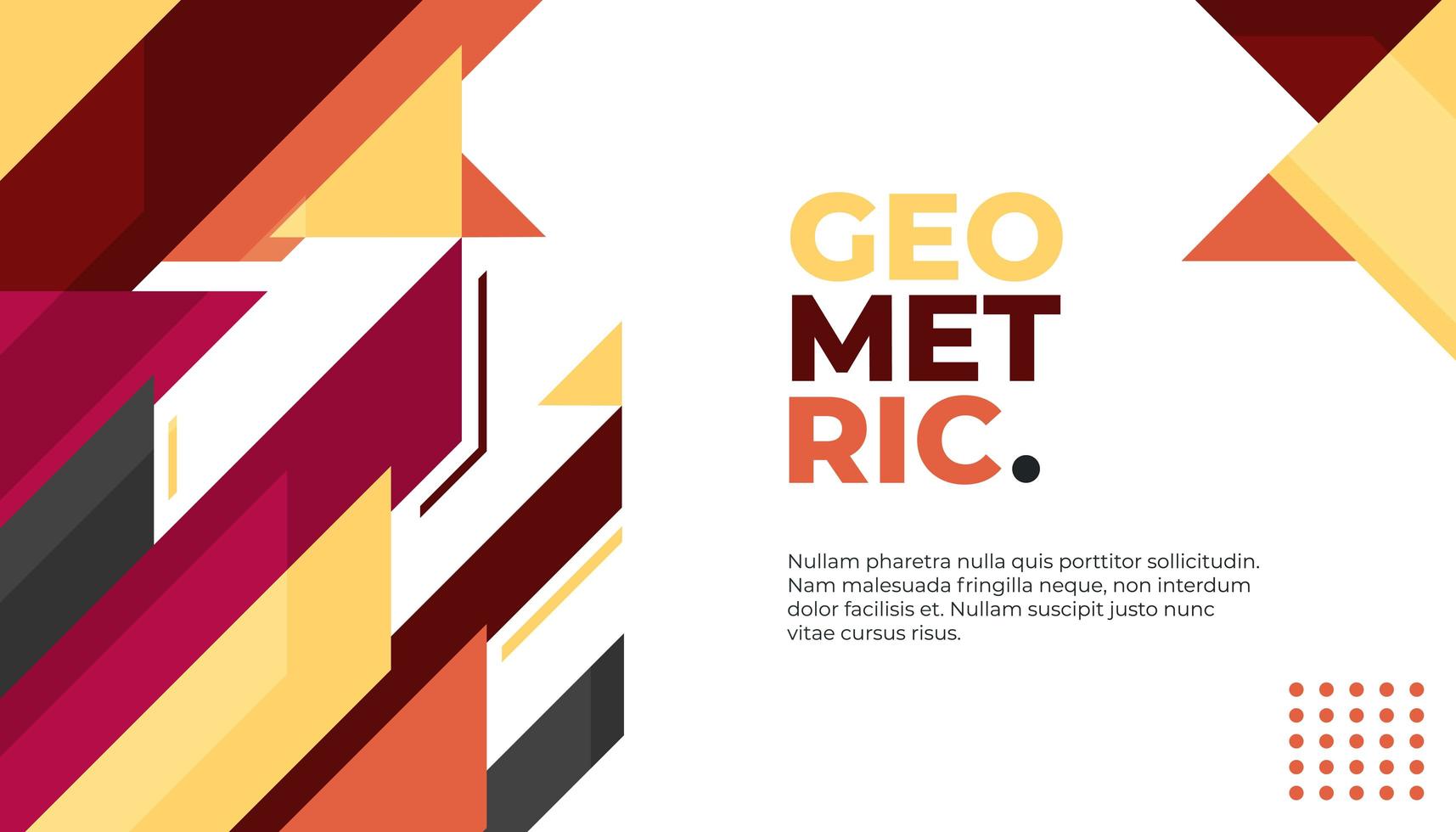 Fondo geométrico mínimo con formas dinámicas. vector