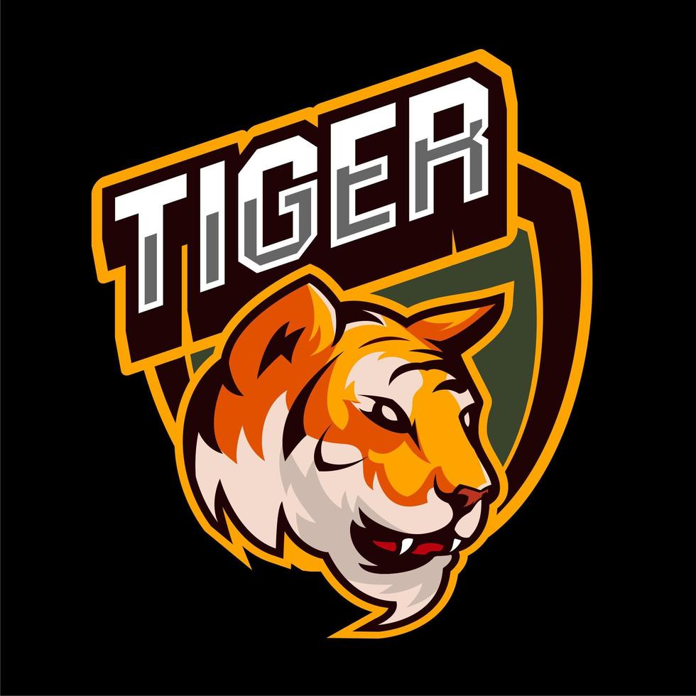 Emblema deportivo TIger vector