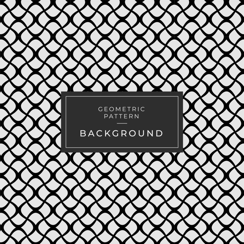 Abstract Geometric Black and White Curvy Line Background vector