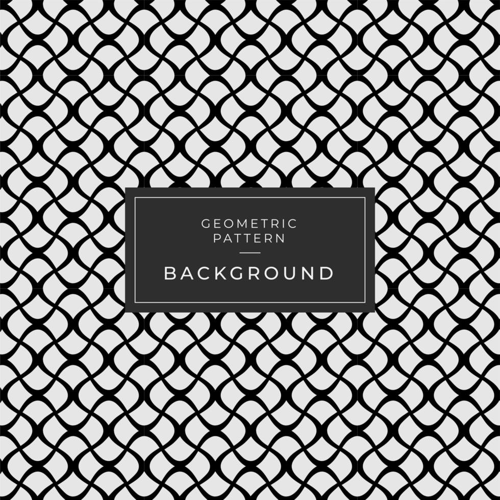 Abstract Geometric Black and White Curvy Line Background vector