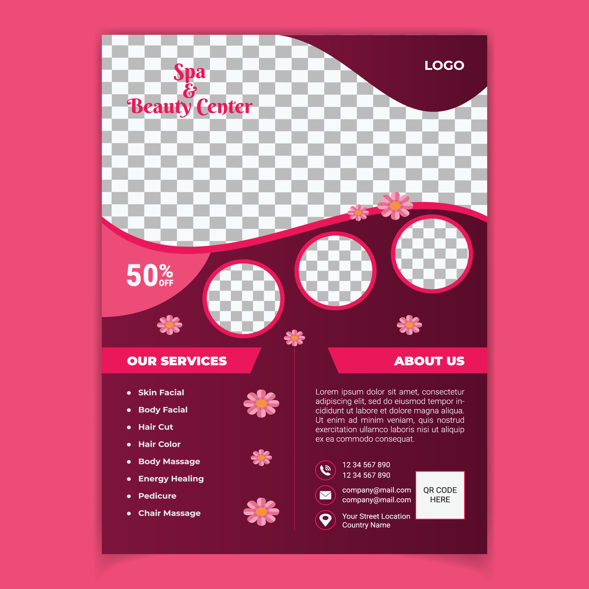 Hair Salon Flyer Vector Art, Icons, and Graphics for Free Download