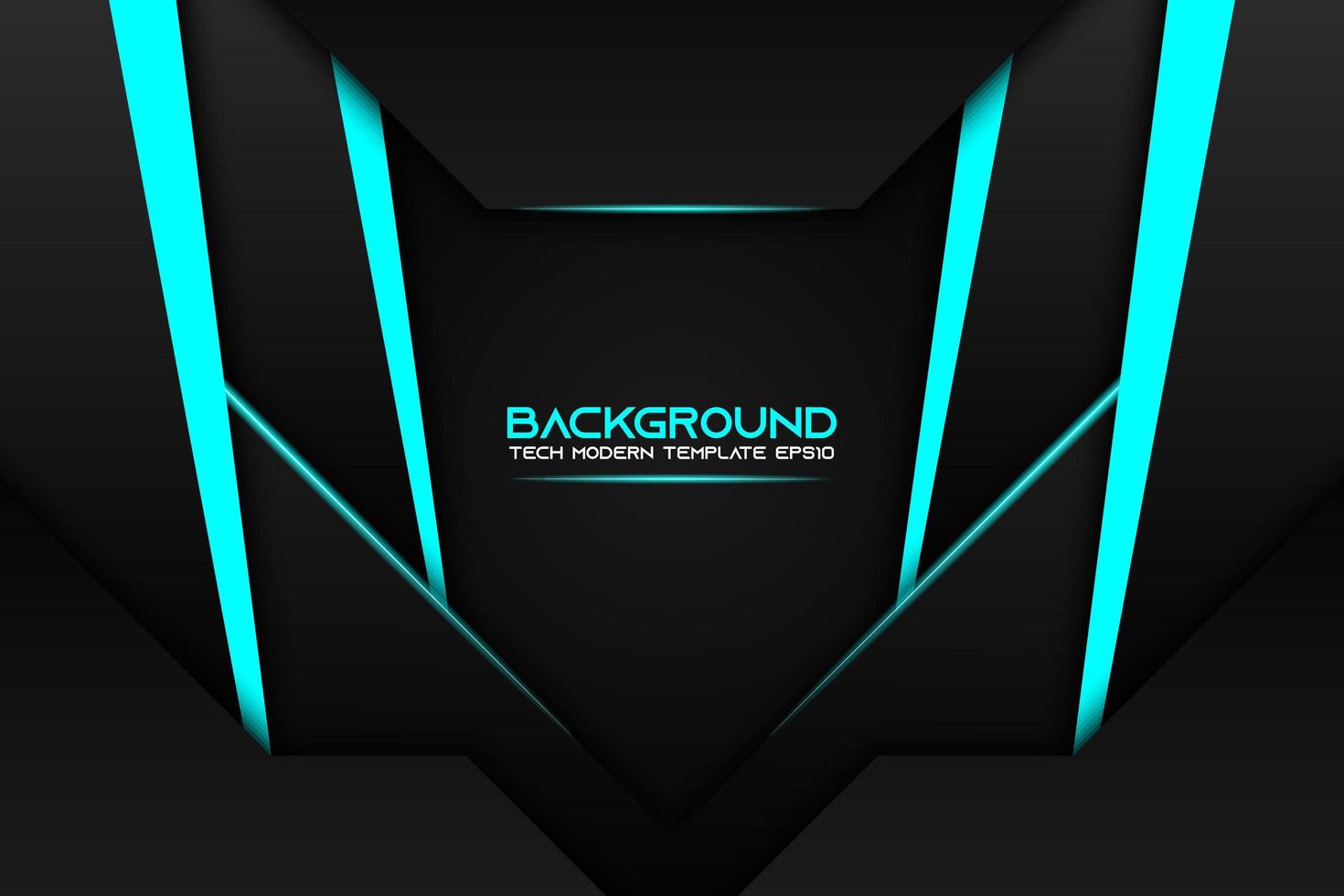 Dark Layered Abstract Shape Background with Blue Stripes vector