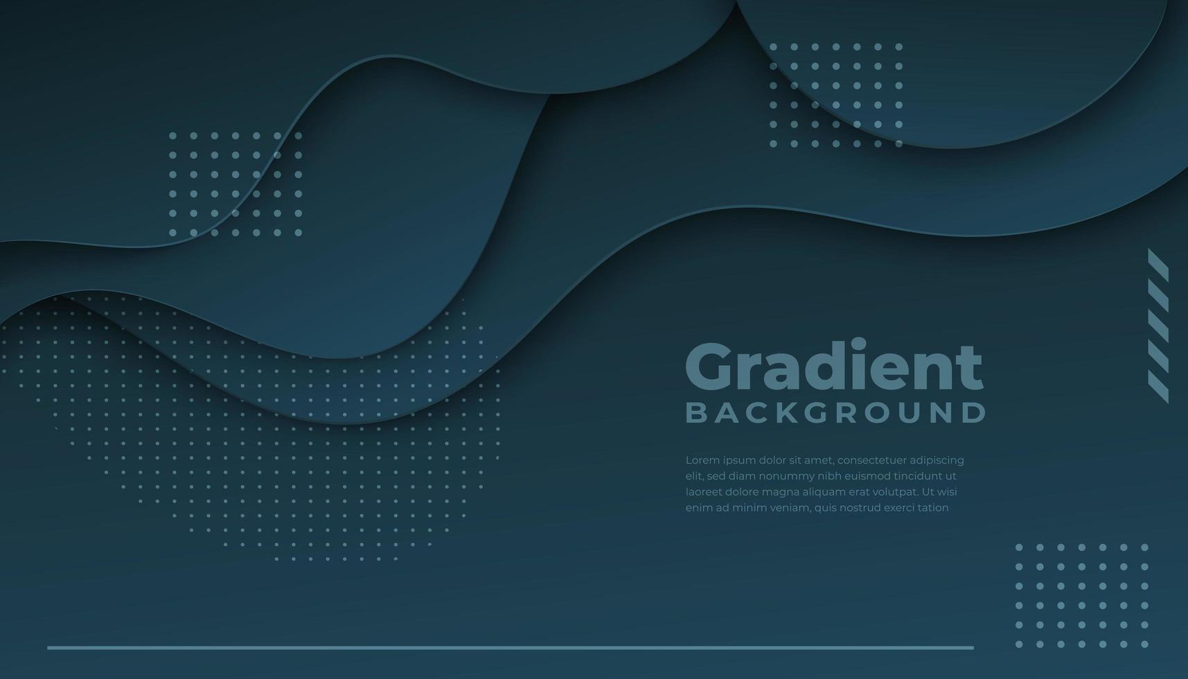 Dark Blue Background Overlapping Layers on Top vector