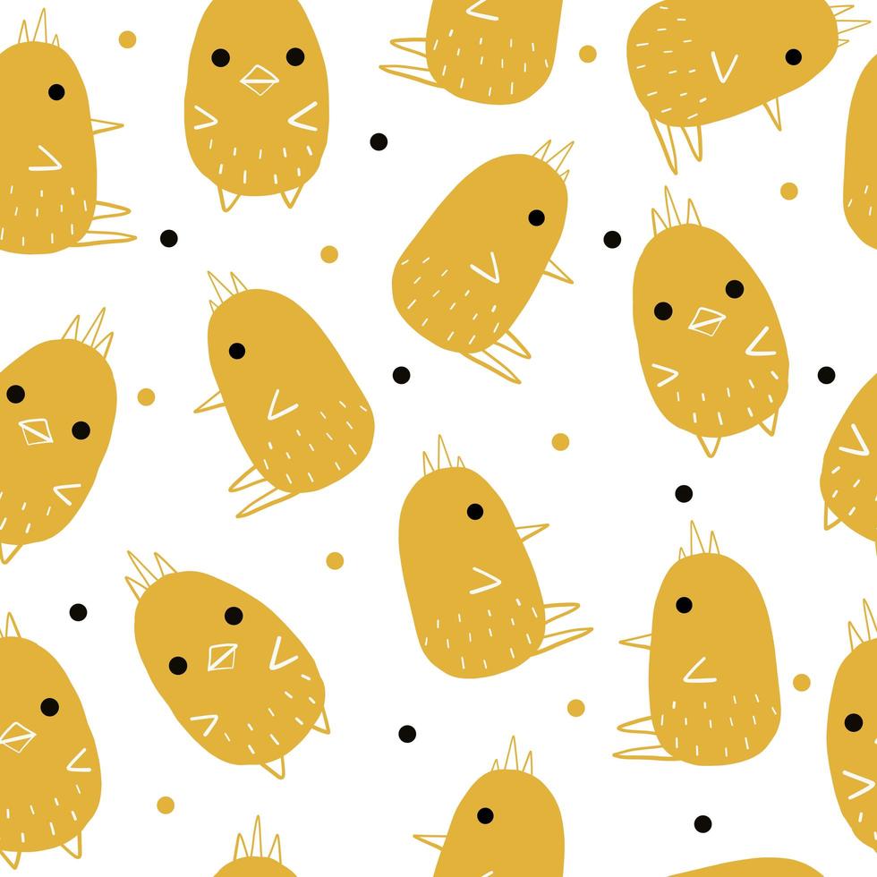 Easter Bird Character Pattern