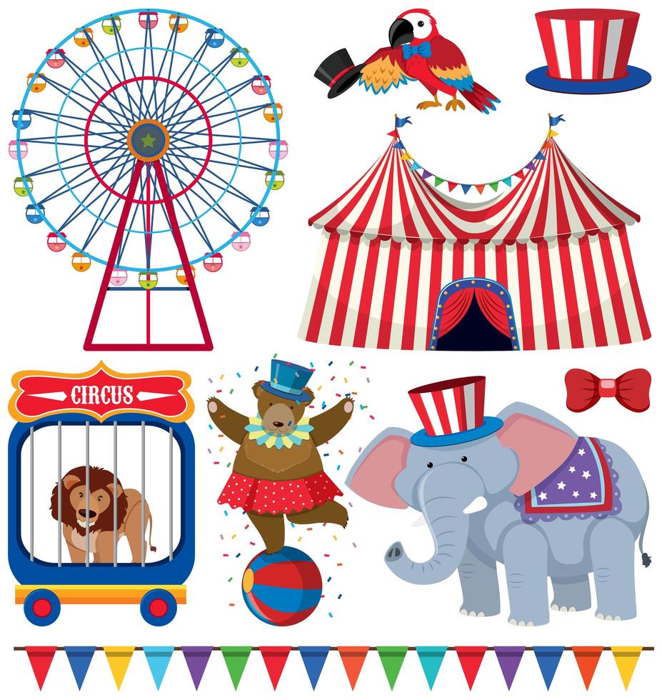A set of circus performance vector