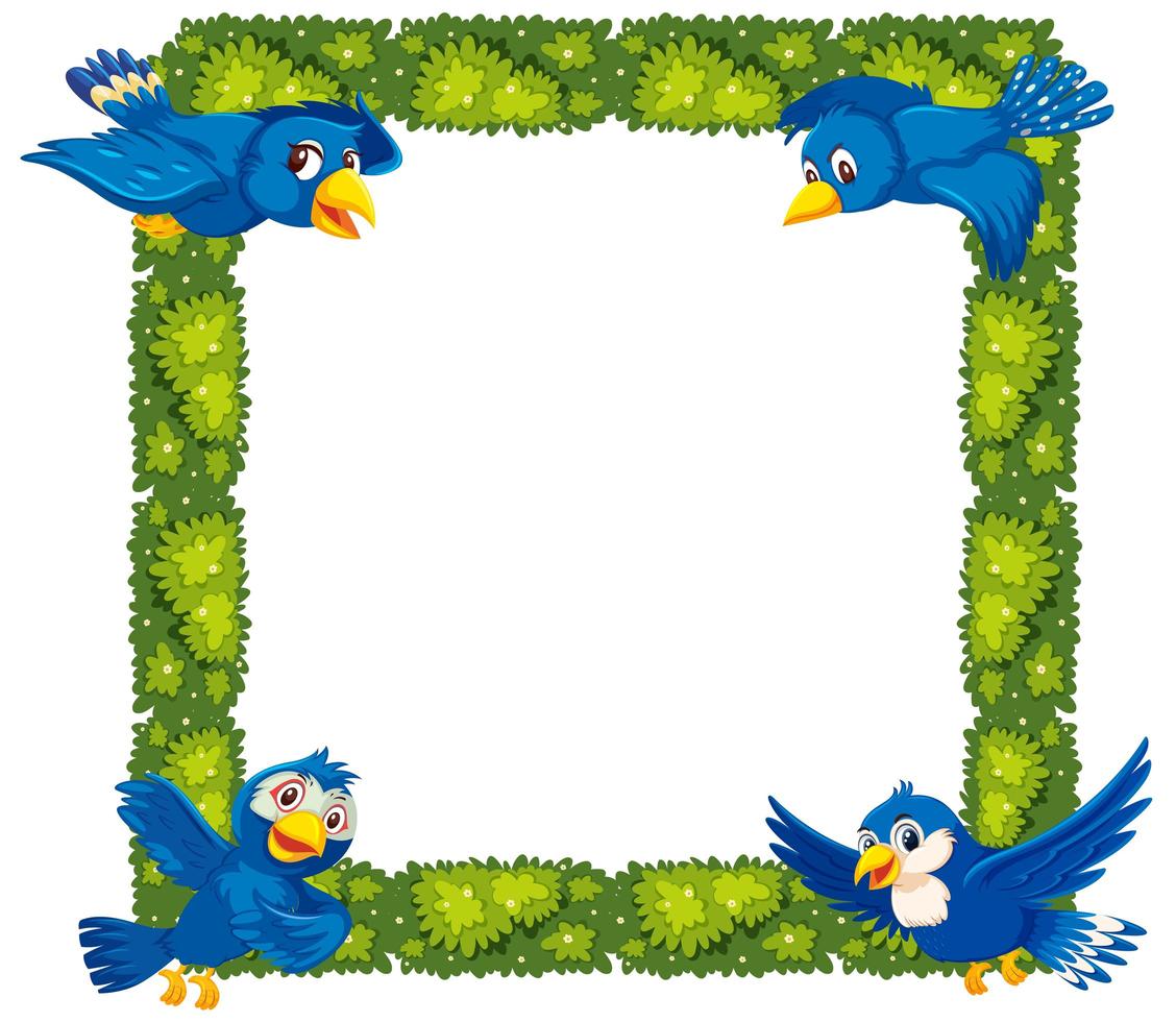 Plant And Bird Border 697216 Vector Art At Vecteezy