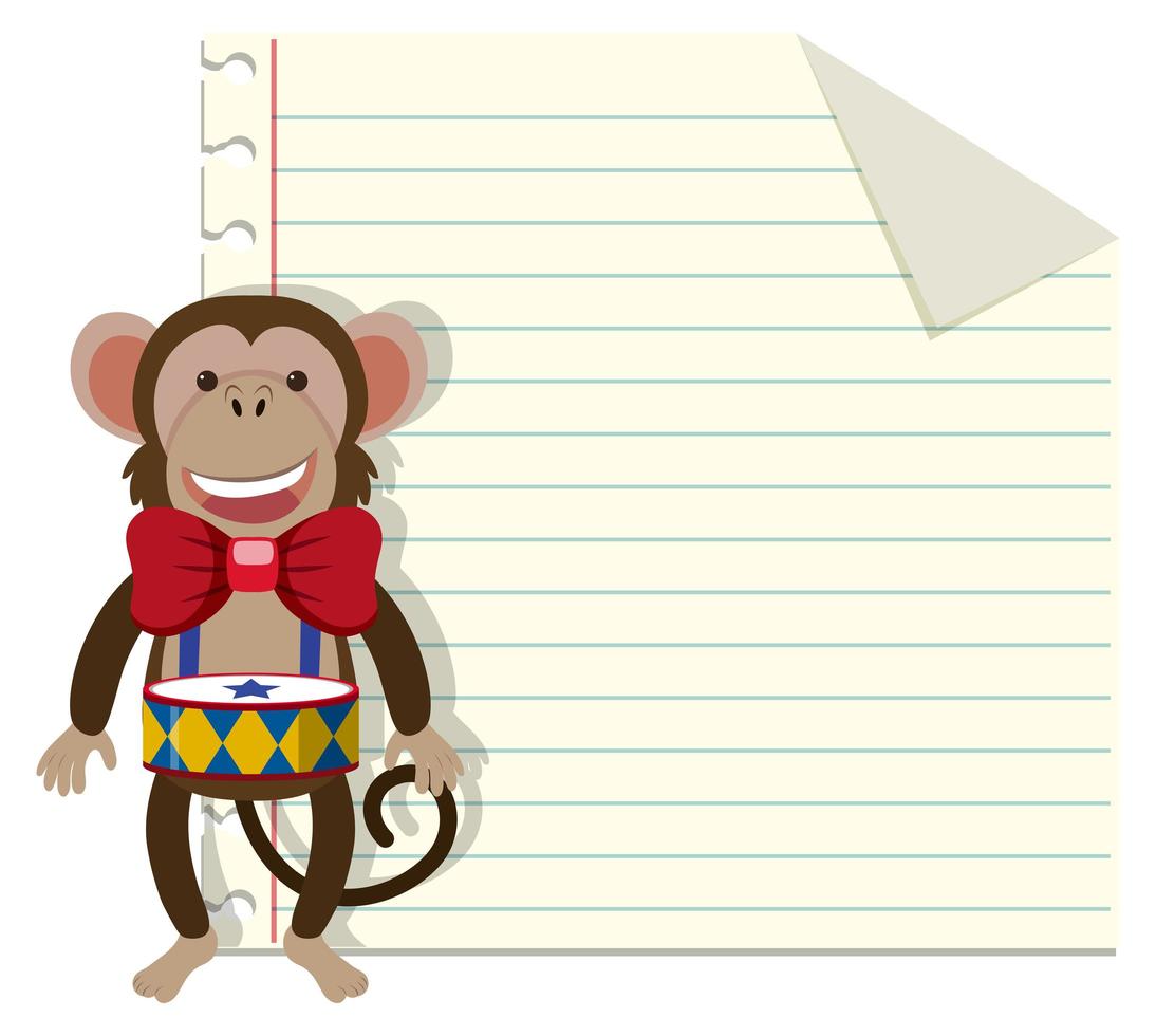 Set of monkey on note vector